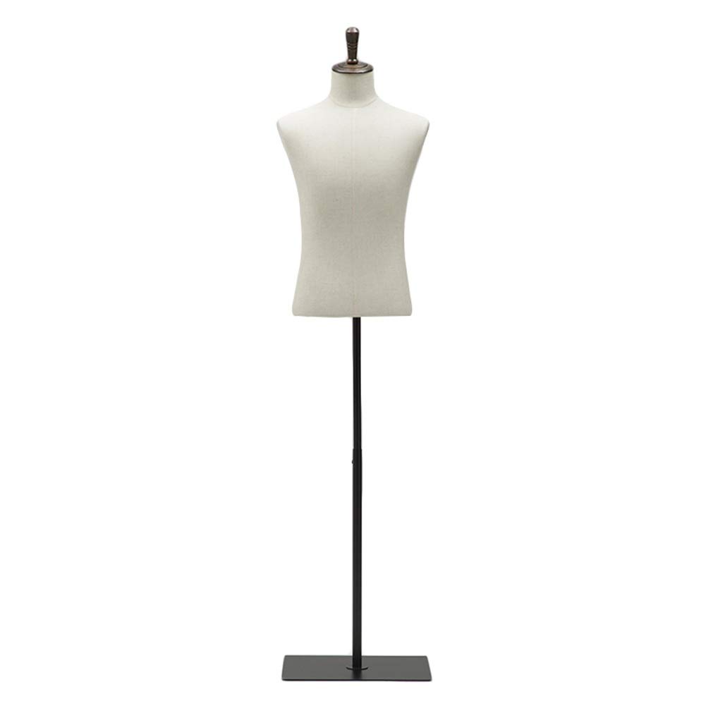 Buy Male Mannequin Torso Body Dress Form Busts with Metal Base Manikin Dummy Model for Clothing