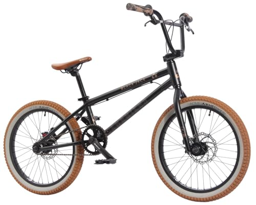 KHE Black Jack DISC AL 20 Zoll BMX Bike – Aluminium – Scheibenbremsen – 10,0 kg – Affix Rotor – Peg-kompatibel – für Park, Pumptrack & Street – Modell 2025 – Matt Schwarz