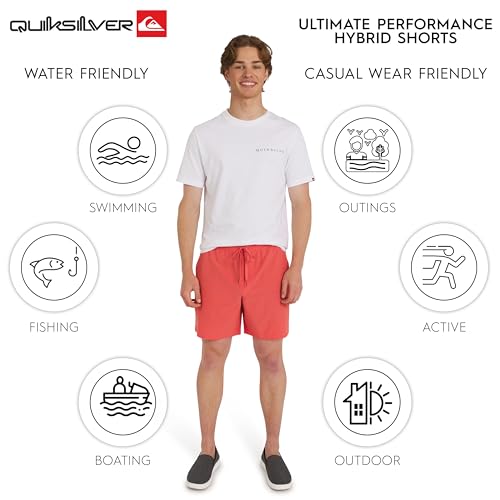 Short hybride actif de qualité Quiksilver imperméable et stretch