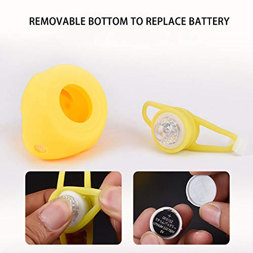 Fine Small Yellow Duck Will Ring The Bicycle Light Bell Helmet Toys, Duck Head Light Shining Bicycle Accessories (with Helmet + Three-Leaf Bamboo Pole) (H)