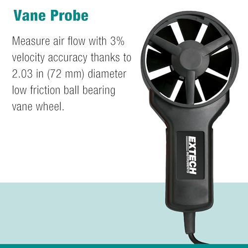 Image of Extech AN100 CFM /CMM Mini Thermo-Anemometer, Air Flow and Velocity