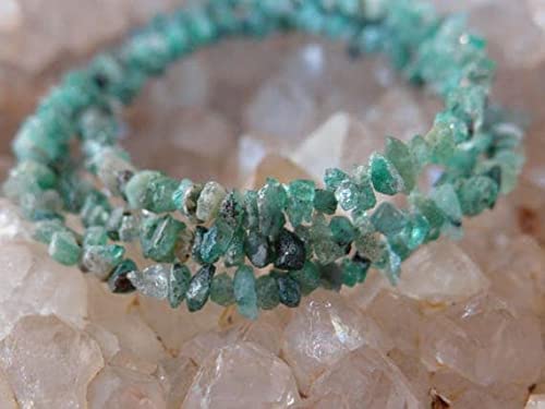 Émeraude de Colombie brute LKBEADS perles rondelles 2-3.5mm pour création de bijoux
