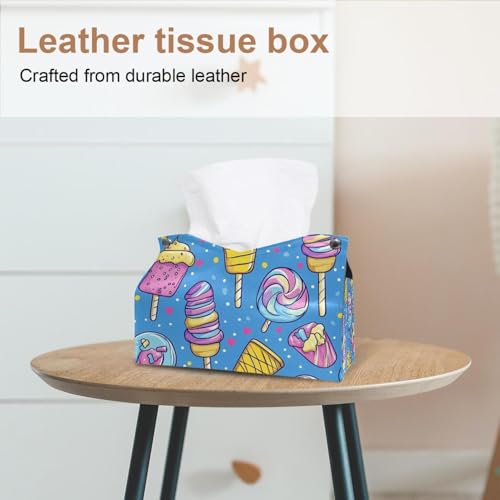 Boîte à mouchoirs rétro en cuir imperméable anti humidité