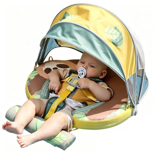 Flotador para piscina infantil con asiento de agua y toldo ajustable para verano