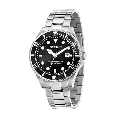 Sector No Limits Orologio Uomo, Tempo, Data, Analogico, 43 mm, Collezione 230, Idee Regalo Uomo