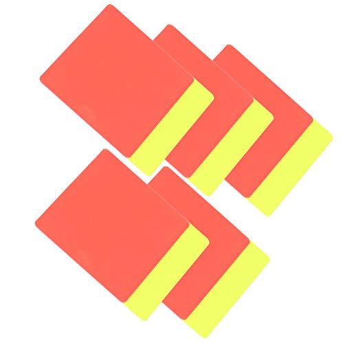 Ejoyous Football Referee Card, red and Yellow Referee Cards, Football Warning and Ejection Cards, disciplinary Cards, for Basketball School Sports Referee Game Trainer