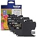 Brother Genuine LC30113PKS 3-Pack Standard Yield Color Ink Cartridges, Page Yield Up to 200 Pages/Cartridge Includes Cyan, Magenta and Yellow, LC3011