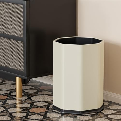 Caneca de basura cuadrada negro 15L sin tapa miniatura 4