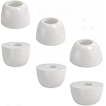 Replacement Memory Foam Eartips for Baseus & Xiaomi Earbuds, White