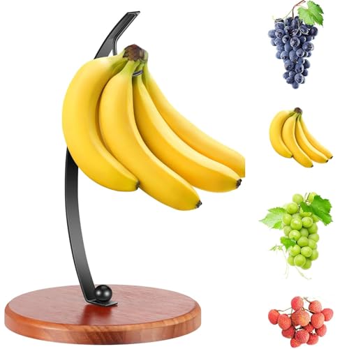 AHJK Banana Holder Stand Sturdy Metal Banana Hanger Stand Tree