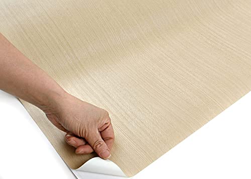 Roserosa Peel And Stick Pvc Wood Self-Adhesive Wallpaper Covering Counter Top Shelf Liner Beech (Kw050N : 2.00 Feet X 6.56 Feet) #TOP3