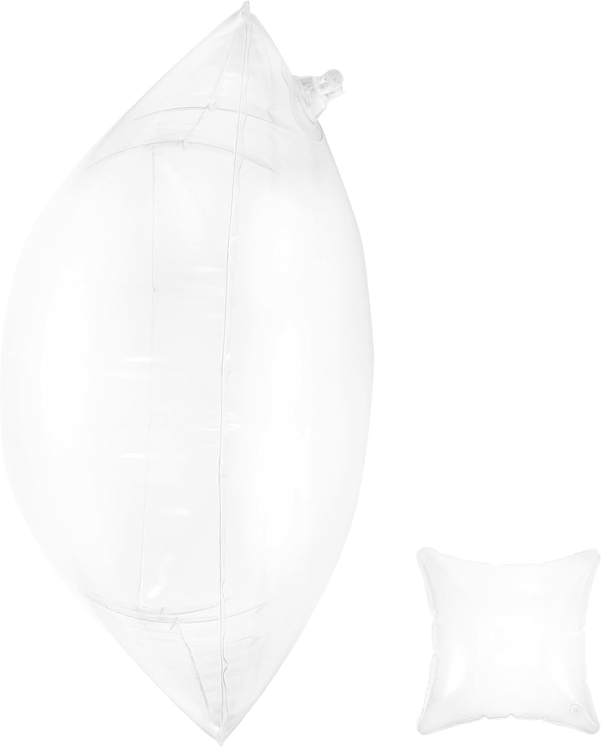 GALPADA Inflatable Camping Pillow Cushion 40x40cm PVC Portable Air-Filled Pillow Insert for Outdoor Hiking and Travel
