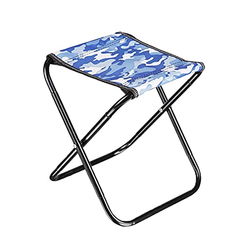 Chaise de camping pliable bleu azur ultra résistante et portative