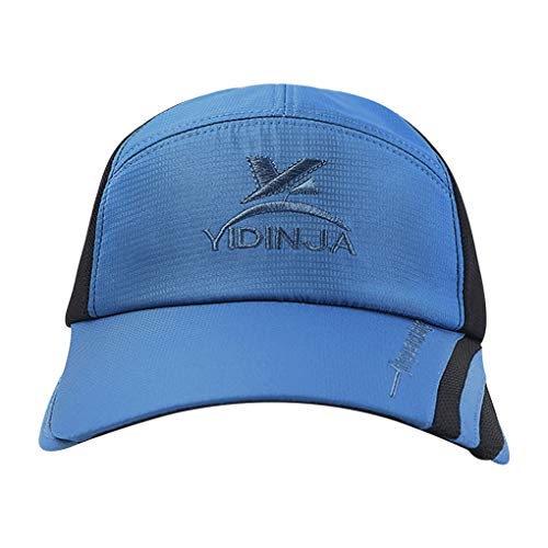 Image of Unisex Baseball Cap with Retractable Extended Brim UV Protection Mesh Sun Hat Summer Safari Fishing Camping Hat