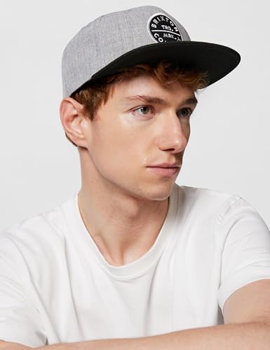 BRIXTON Pledge MP Casquette en Maille pour Homme, Gris chiné Clair/Noir, Taille Unique – vue 3