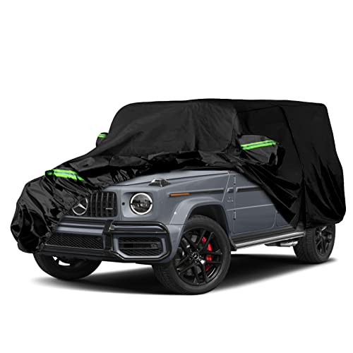 Image of Waterproof Car Covers Replace for 2004-2025 Mercedes Benz G-Class 500 550 650, 6 Layers All Weather Car Cover with Zipper Door & Windproof Bands for Snow Rain Dust Hail Protection (G-Class)
