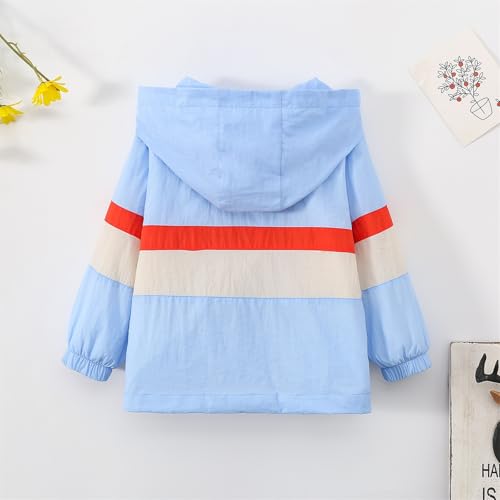 Girls Lightweight Waterproof Rain Jacket with Pockets3