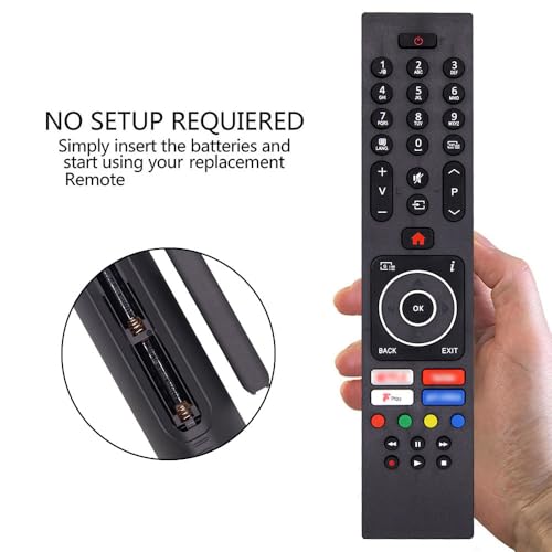 Universal RC43137P RC43137 Remote Control for Polaroid Luxor Bush Logik Digihome Finlux Electriq Smart TVs with Shortcut Buttons - No Setup Required - Image 2