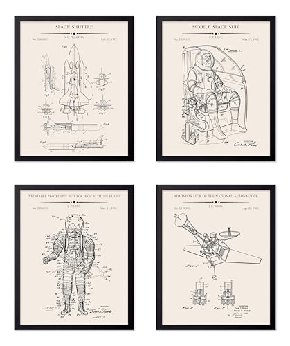 Art de vaisseau spatial et brevet aérospatial superbe décoration