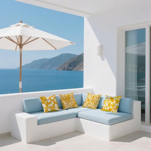 Housse coussin extérieur imperméable orange protégeant vos salons de jardin - 6