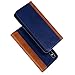 Produktbild RADOO iPhone XS/iPhone X Hülle, Premium PU Leder Handyhülle Klappetui Flip Cover Tasche Etui Brieftasche Lederbrieftasche Schutzhülle für Apple iPhone XS/iPhone X 5,8" (Blau)