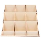 YARNOW Expositor de Madera para Tarjetas de Visita y Felicitación, Adecuado para Escritorio