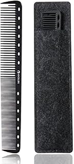 HYOUJIN 605 Black Carbon Fine Cutting Comb,100% Anti static 230℃ Heat Resistant,Hairdressing Comb,Master
