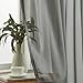 HLC.ME Charcoal Grey Sheer Voile Window Treatment Rod Pocket Curtain Panels for Bedroom and Living Room (54 x 84 inches Long, Set of 2)