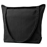 Apariencia: Pana TTIAISHLE Bolso grande de pana bandolera de mujer ultraligero con cremallera, bolso de tela bolso de yute bolso tote estético, bolso de mano bandolera para el día a día (negro)