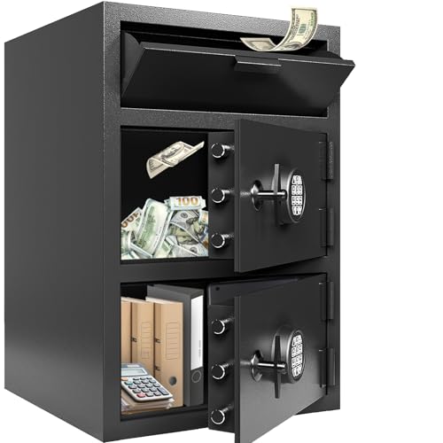 9.5 CUB Drop Safe Heavy Duty Dual Door Safe Box