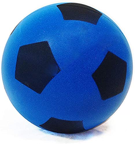 eMKay® 17.5cm Soft Sponge Foam Football | Indoor/Outdoor Soft Sponge Foam Soccer Ball Great Fun For Adults And Kids Boys & Girls (BLUE)