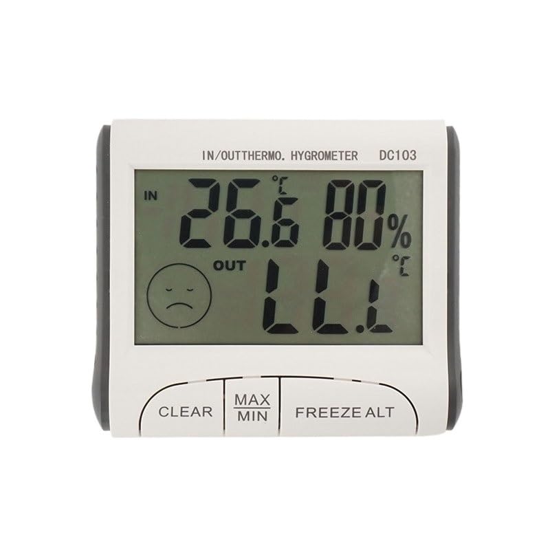 Hygromètre thermomètre d'intérieur ABS sonde longue distance appareil de mesure