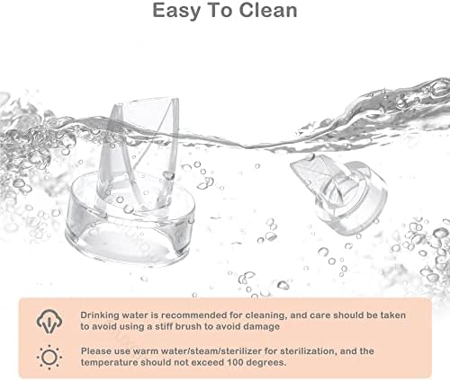 QIUXQIU Wearable Breast Pump Accessories Replacement Parts BPA-Free 3pcs (Duckbill Valve+Diaphragm)