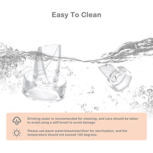 QIUXQIU Wearable Breast Pump Accessories Replacement Parts BPA-Free 3pcs (Duckbill Valve+Diaphragm)