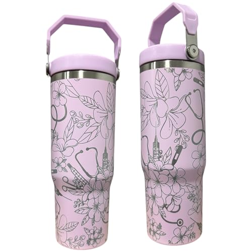 Silva lining designing Nurse appreciation Gift Tumbler for nurse Insulated tumbler 30oz water bottle