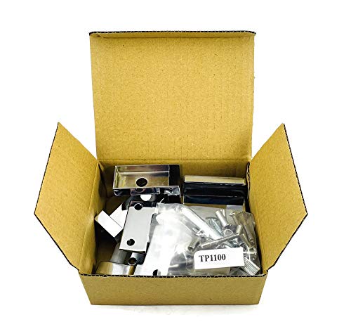 TP 1100 Toilet Partition Die Cast Zamac Complete Inswing Door Hardware Set, 1 in. Door 1-1/4 in. Pilaster by Harris Hardware - Image 2