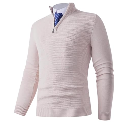 Men's Sweater Solid Lapel Pullover Knitted Warm Casual Sweater Long Sleeved Pullover Comfort Leisure Clothes2