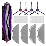 Taisouw Replacement Parts Kit for Eureka E10s/E20 Plus Robot Vacuum Cleaner,1 Main Roller Brushes, 4 Side Brushes, 2 HEPA Filters, 4 Mop Pads-11Pack