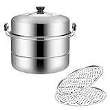 Photo Gallery qusyzd set di pentole per cottura a vapore con coperchio in acciaio inox 304 a 2 livelli, pentola per cottura a vapore, piano cottura a induzione, pentola a gas, a-40cm,a-40cm Photo Gallery qusyzd set di pentole per cottura a vapore con coperchio in acciaio inox 304 a 2 livelli, pentola per cottura a vapore, piano cottura a induzione, pentola a gas, a-40cm,a-40cm