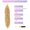Curly Crochet Hair 30Inch 2 Packs Deep Wave Crochet Hair with Crochet Hook, Long Ocean Wave Braiding Hair for Women, Synthetic Hair Curly Braiding Hair Extensions Light Brown(27#)