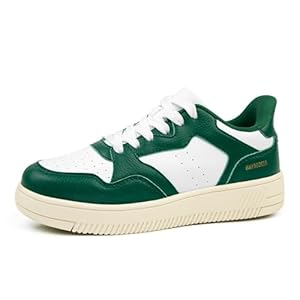 Womens Shoes Casual Sneakers with PU Upper Stain and Water Resistant Slip On Ultra Cushion Lightweight Non-Slip Comfort for Running Walking Work Travel and Everyday Wear
