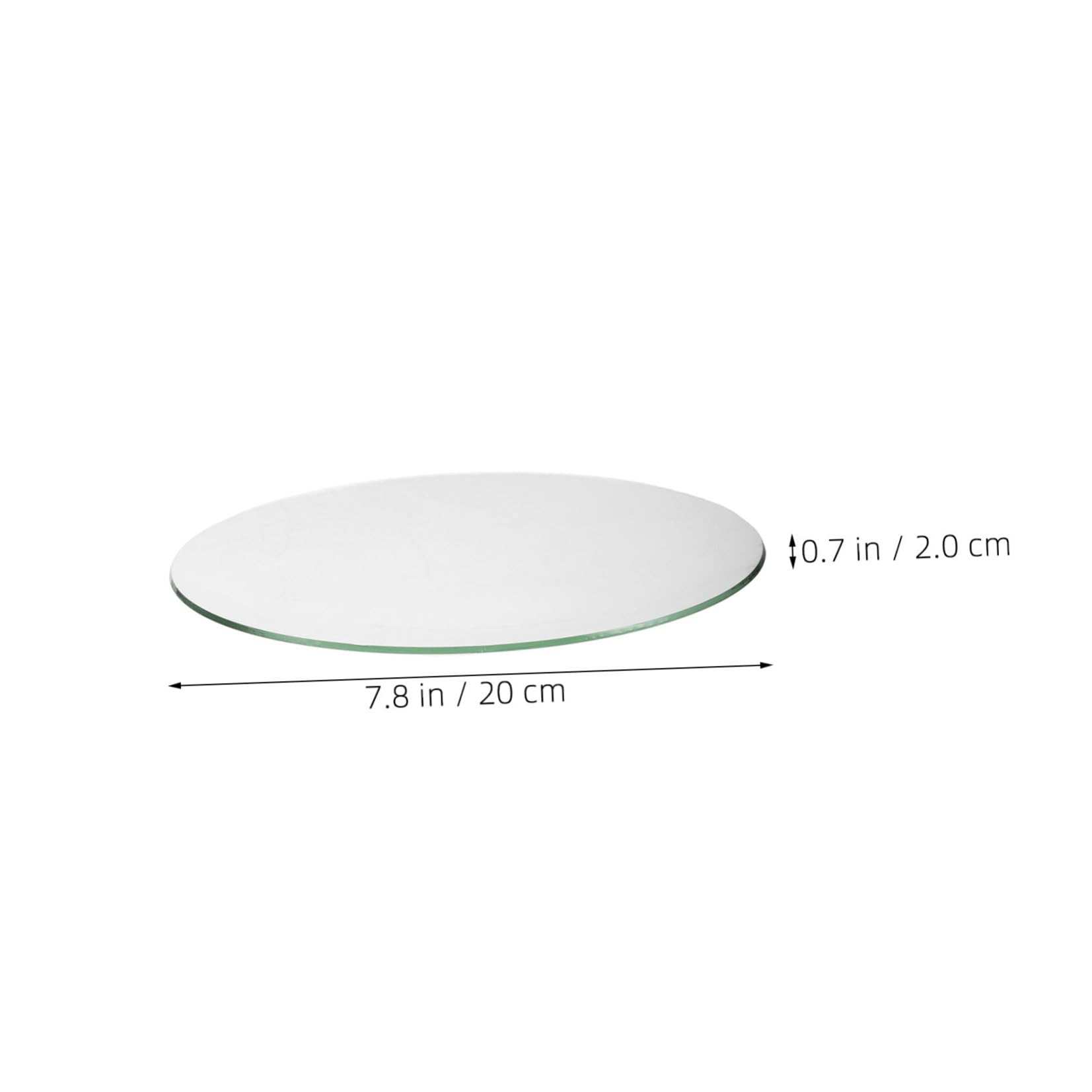 SOLUSTRE Vetro Convesso Rotondo per Orologio da Parete, Copertura in Vetro Dome, Protezione e Sostituzione per Orologi Classici e Moderni, 20 Cm