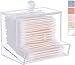 Acrylic Qtip Holder for Qtip Brand Cotton Swabs, Qtip Dispenser, Modern Bathroom Decor, Cotton Swab Holder, Cotton Swab Dispenser, Bathroom Organizer Countertop Bathroom Storage Vanity Organizer Set
