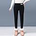 Plus Size Leggings for Women High Waisted Leggings Black Workout High Waisted Thick Fashion Warm Fleece Plus Size Women Winter Pants Pantalones Térmicos para Mujer Black L