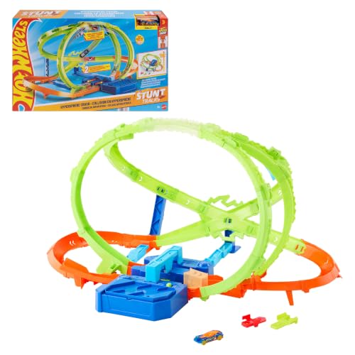 Hot Wheels Stunt Tracks Hypersphere Crash Track Set & ...
