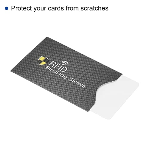 PATIKIL RFID Blocking Credit Card Sleeves, 20 Pack Contactless Protect Holder for NFC Purse, Black3
