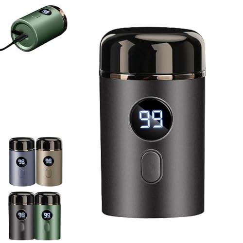 Easy Trim Pro 2.0, Easy Trim Rasierer, Mini afeitadora eléctrica para hombres, Mini afeitadora para zona íntima, lavable, inalámbrica, USB, para viajes (Negro)
