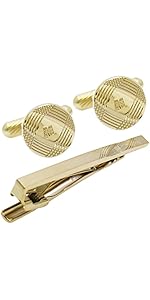 Amazon | DAKS ダックス ゴールド ラウンド 紋章 カフス