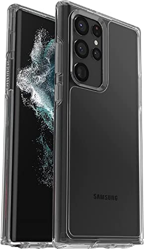 OtterBox Galaxy S22 Ultra Symmetry Series Case - CLEAR, ultra-sleek, wireless charging compatible, raised edges protect camera & screen