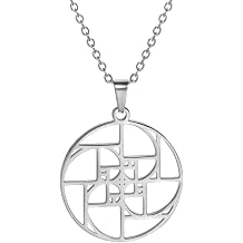 UNIFT Golden Ratio Necklaces for Women Men Stainless Steel Sacred Geometry Fibonacci Spiral Numbers Golden Ratio Pendant Necklace Science Jewelry Math Lover Architects Gifts